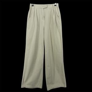 Nasty Gal 28x29 Size 4 Wide Leg Trouser Pants High Rise‎ Cream Neutral Office